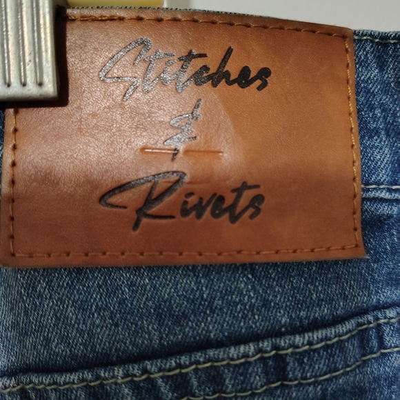 Stitches women's Faded Blue Slim Jeans with pockets - Picture 6 of 8